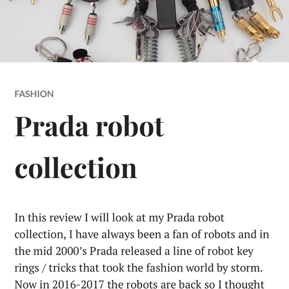 Prada Robot Collection - Robin Robot Trick Key Chain 100% AUTHENTIC BRAND NEW - Picture 10 of 11